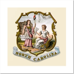 1876 North Carolina Coat of Arms Posters and Art